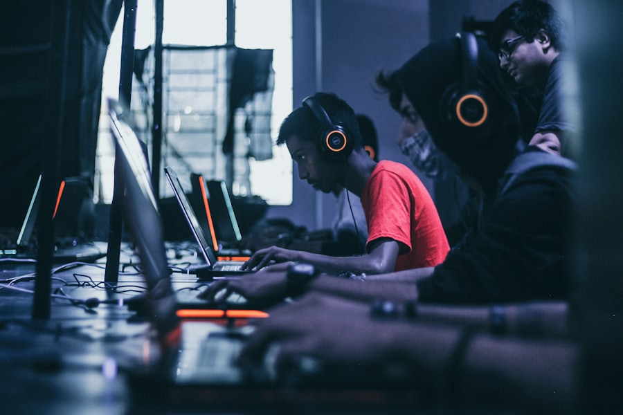 Joueurs eSport en compétition